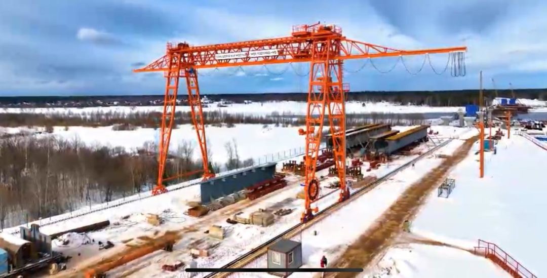 Кран козловой однобалочный ферменной конструкции